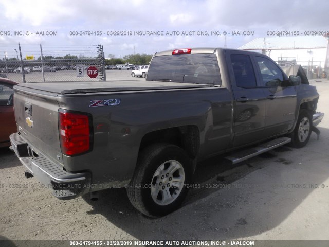 1GCVKREC2FZ352573 - 2015 CHEVROLET SILVERADO K1500 LT BROWN photo 4