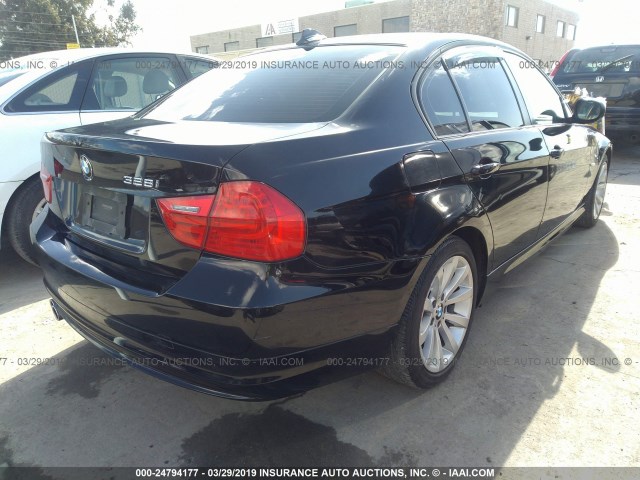 WBAPH5C51BA447457 - 2011 BMW 328 I SULEV BLACK photo 4