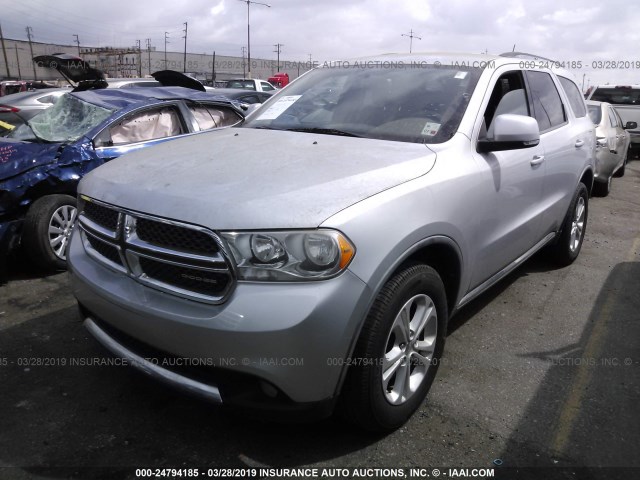 1D4RD4GG3BC730513 - 2011 DODGE DURANGO CREW SILVER photo 2