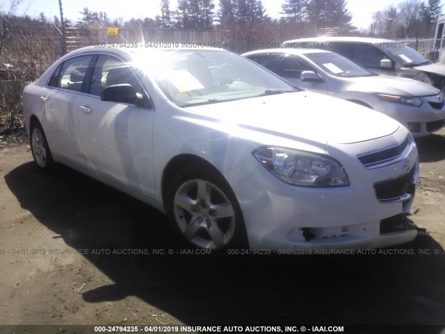1G1ZB5E07CF105281 - 2012 CHEVROLET MALIBU LS WHITE photo 1