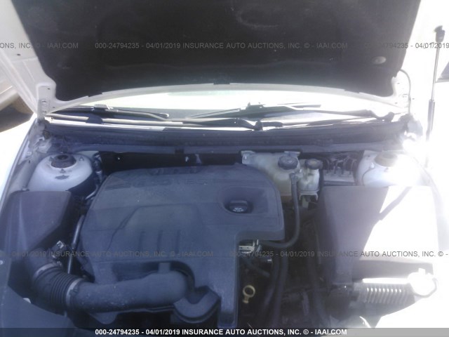 1G1ZB5E07CF105281 - 2012 CHEVROLET MALIBU LS WHITE photo 10