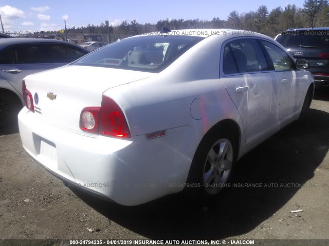 1G1ZB5E07CF105281 - 2012 CHEVROLET MALIBU LS WHITE photo 4