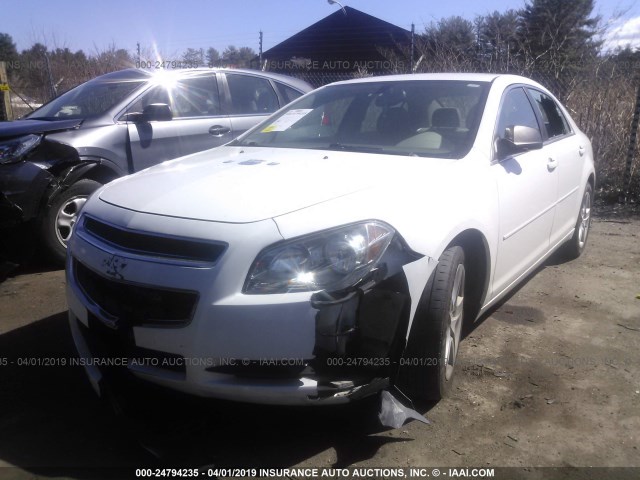 1G1ZB5E07CF105281 - 2012 CHEVROLET MALIBU LS WHITE photo 6