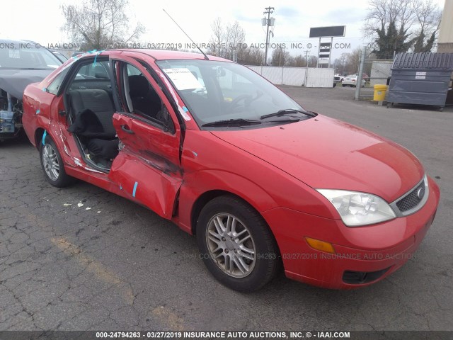 1FAHP34N57W184533 - 2007 FORD FOCUS ZX4/S/SE/SES RED photo 1