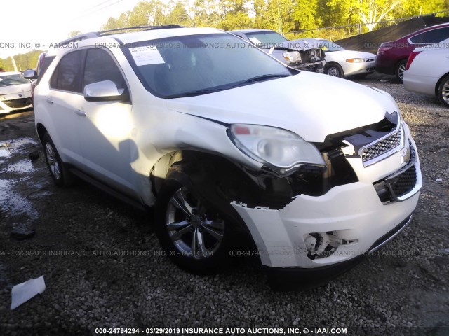 2GNFLFE5XC6168885 - 2012 CHEVROLET EQUINOX LTZ WHITE photo 1