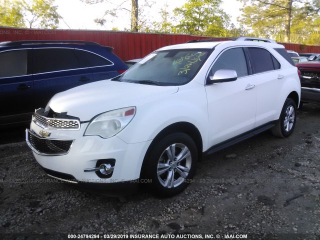 2GNFLFE5XC6168885 - 2012 CHEVROLET EQUINOX LTZ WHITE photo 2