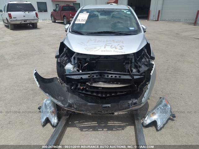 3N1CE2CP2FL431084 - 2015 NISSAN VERSA NOTE S/S PLUS/SV/SL/SR SILVER photo 6