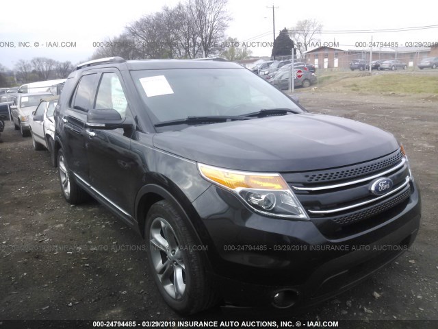 1FM5K7F89DGC07386 - 2013 FORD EXPLORER LIMITED BLACK photo 1