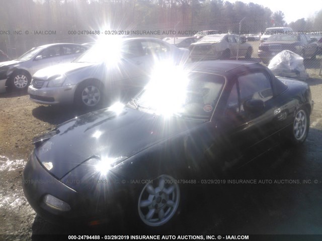 JM1NA3514P1409306 - 1993 MAZDA MX-5 MIATA BLACK photo 2