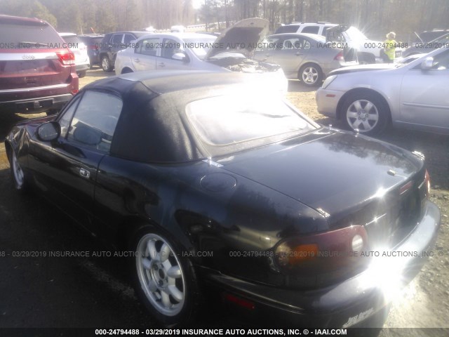 JM1NA3514P1409306 - 1993 MAZDA MX-5 MIATA BLACK photo 3