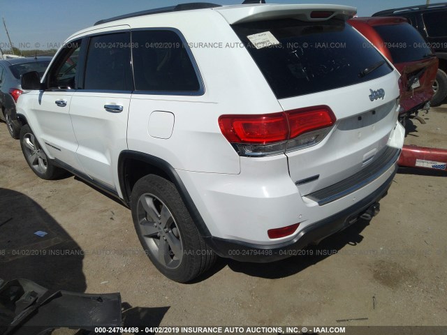 1C4RJEBM3EC317200 - 2014 JEEP GRAND CHEROKEE LIMITED თეთრი ფოტო 3