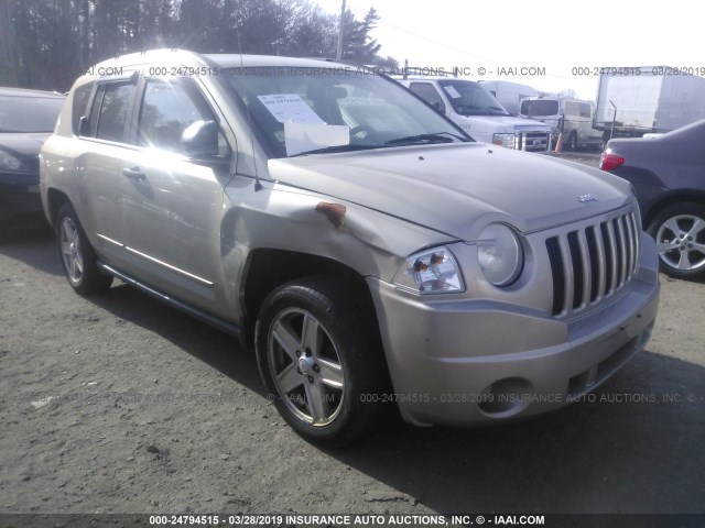 1J4FT47B89D236105 - 2009 JEEP COMPASS SPORT GOLD photo 1