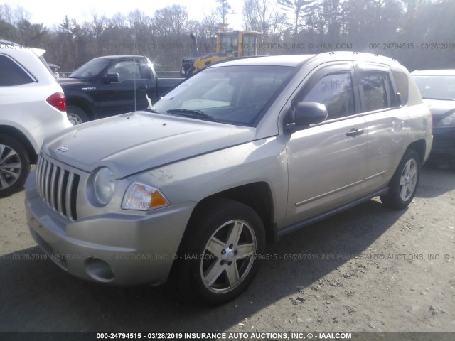 1J4FT47B89D236105 - 2009 JEEP COMPASS SPORT GOLD photo 2