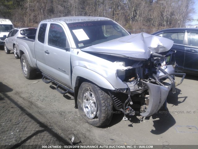 5TEUU42N58Z559674 - 2008 TOYOTA TACOMA ACCESS CAB ვერცხლისფერი ფოტო 1