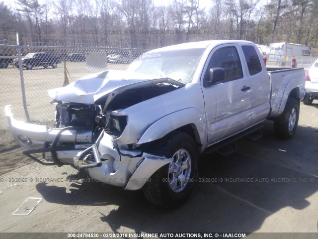 5TEUU42N58Z559674 - 2008 TOYOTA TACOMA ACCESS CAB ვერცხლისფერი ფოტო 2