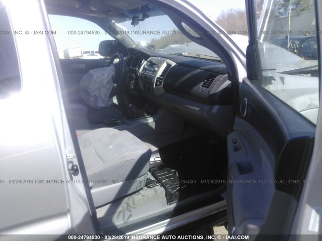 5TEUU42N58Z559674 - 2008 TOYOTA TACOMA ACCESS CAB ვერცხლისფერი ფოტო 5