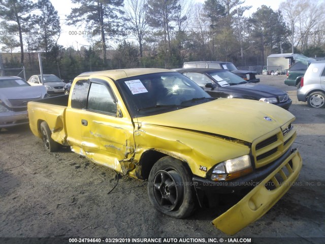 1B7GL22X3YS525971 - 2000 DODGE DAKOTA WHITE photo 1