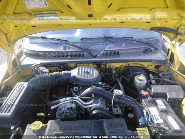 1B7GL22X3YS525971 - 2000 DODGE DAKOTA WHITE photo 10