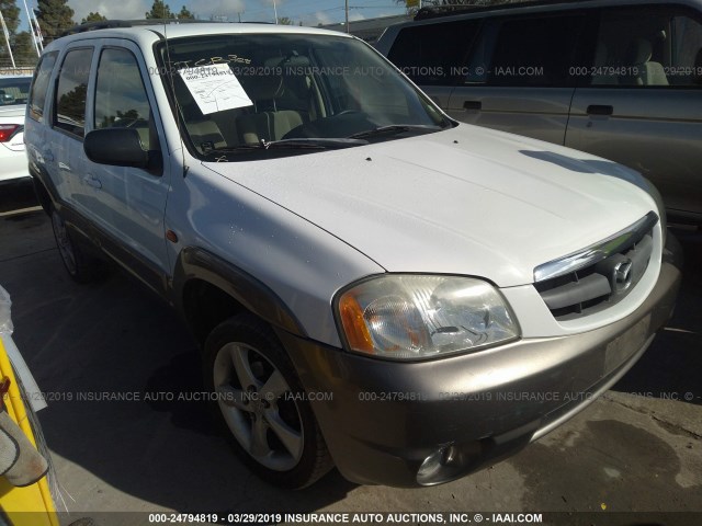 4F2YZ04144KM03386 - 2004 MAZDA TRIBUTE LX WHITE photo 1