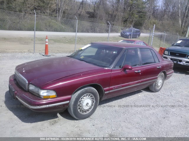 1G4CW52K1TH607985 - 1996 BUICK PARK AVENUE  RED photo 2