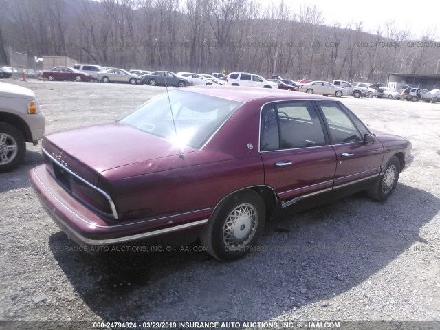 1G4CW52K1TH607985 - 1996 BUICK PARK AVENUE  RED photo 4