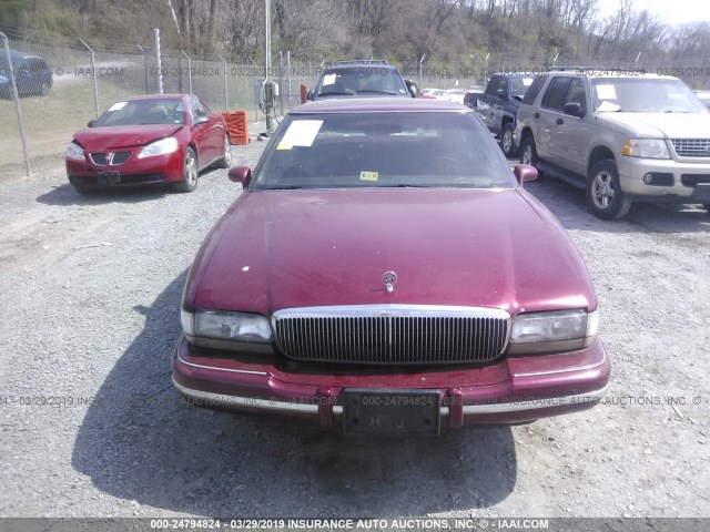 1G4CW52K1TH607985 - 1996 BUICK PARK AVENUE  RED photo 6
