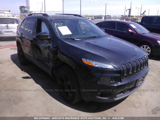 1C4PJMCBXGW113316 - 2016 JEEP CHEROKEE LATITUDE BLACK photo 1