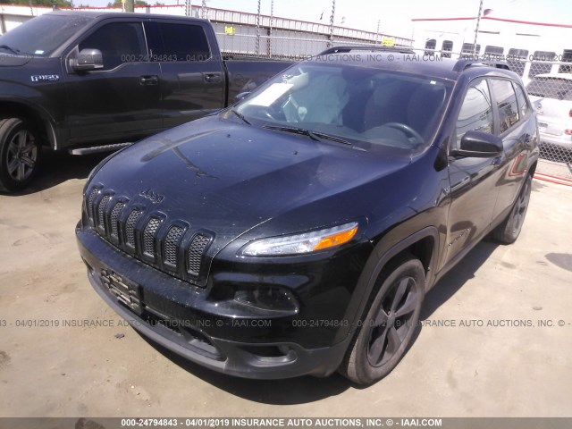 1C4PJMCBXGW113316 - 2016 JEEP CHEROKEE LATITUDE BLACK photo 2