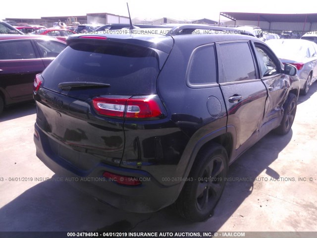 1C4PJMCBXGW113316 - 2016 JEEP CHEROKEE LATITUDE BLACK photo 4