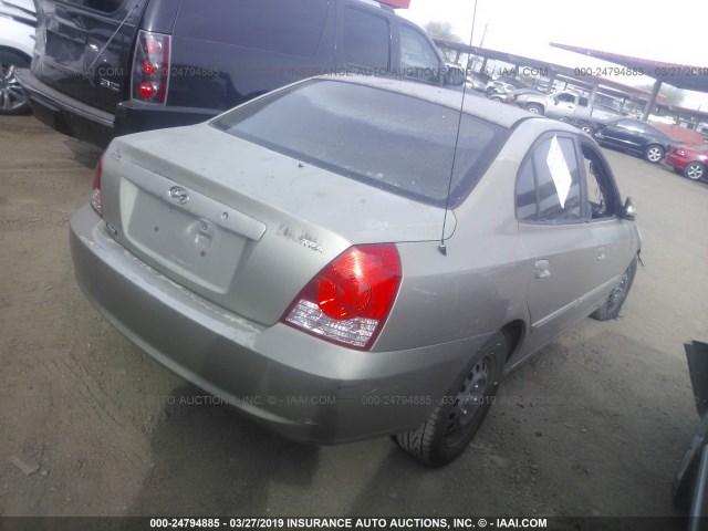 KMHDN46D55U992152 - 2005 HYUNDAI ELANTRA GLS/GT GOLD photo 4