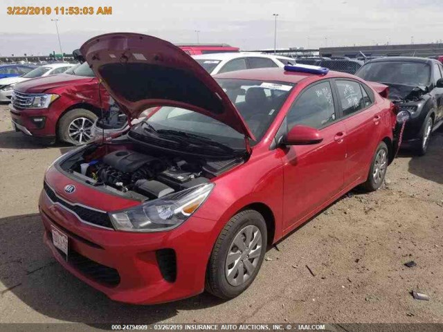 3KPA24AB7KE187625 - 2019 KIA RIO S RED photo 15