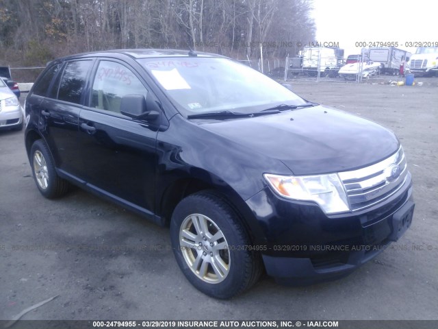 2FMDK46C27BA83455 - 2007 FORD EDGE SE BLACK photo 1