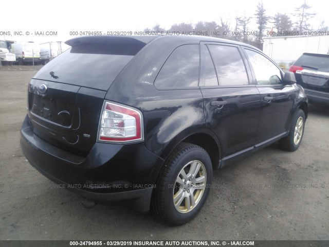 2FMDK46C27BA83455 - 2007 FORD EDGE SE BLACK photo 4