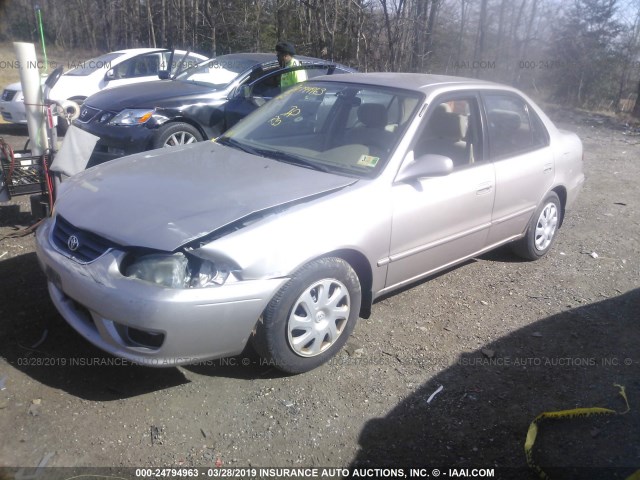 1NXBR18E12Z585019 - 2002 TOYOTA COROLLA CE/LE/S GRAY photo 2