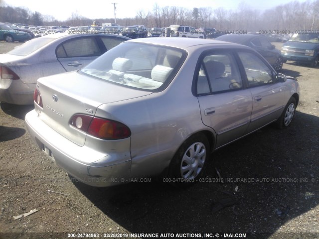 1NXBR18E12Z585019 - 2002 TOYOTA COROLLA CE/LE/S GRAY photo 4