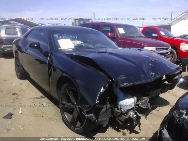 2C3CDYAG9EH133231 - 2014 DODGE CHALLENGER SXT BLACK photo 1