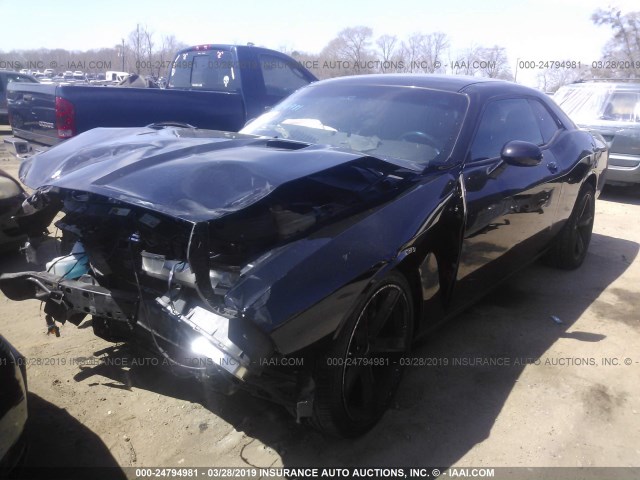 2C3CDYAG9EH133231 - 2014 DODGE CHALLENGER SXT BLACK photo 2