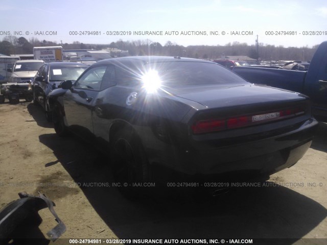 2C3CDYAG9EH133231 - 2014 DODGE CHALLENGER SXT BLACK photo 3