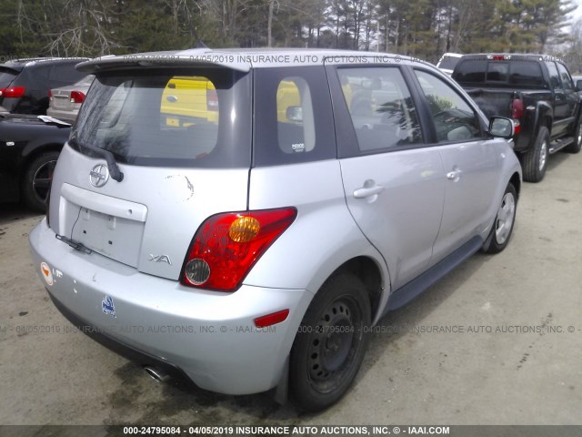 JTKKT624540055397 - 2004 TOYOTA SCION XA SILVER photo 4