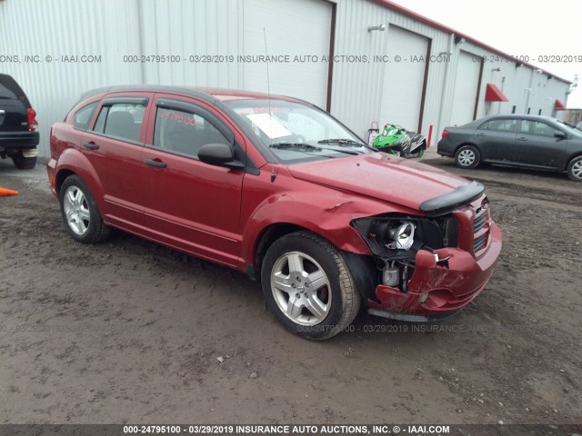 1B3HB48B87D159699 - 2007 DODGE CALIBER SXT RED photo 1