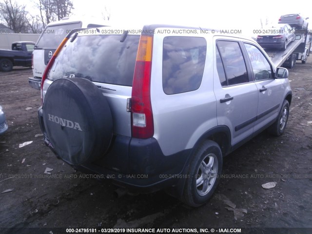 SHSRD788X3U105920 - 2003 HONDA CR-V EX SILVER photo 4