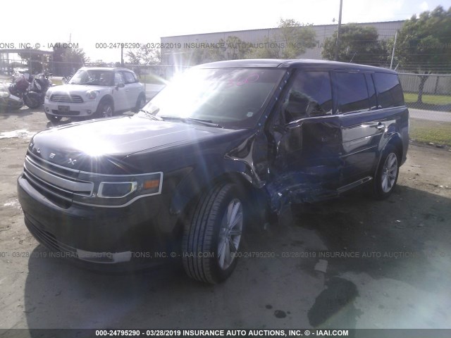 2FMGK5D80GBA03149 - 2016 FORD FLEX LIMITED BLACK photo 2