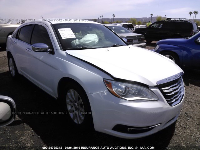 1C3CCBCG4EN191672 - 2014 CHRYSLER 200 LIMITED WHITE photo 1