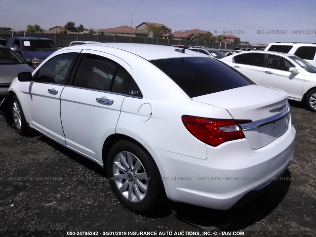 1C3CCBCG4EN191672 - 2014 CHRYSLER 200 LIMITED WHITE photo 3