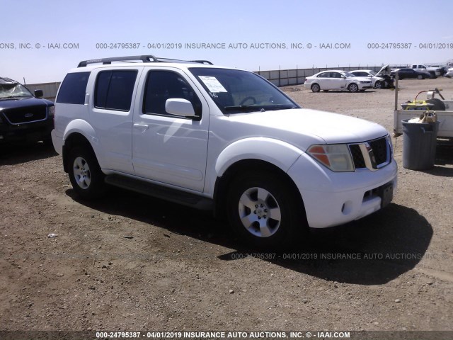 5N1AR18U36C659118 - 2006 NISSAN PATHFINDER LE/SE/XE WHITE photo 1