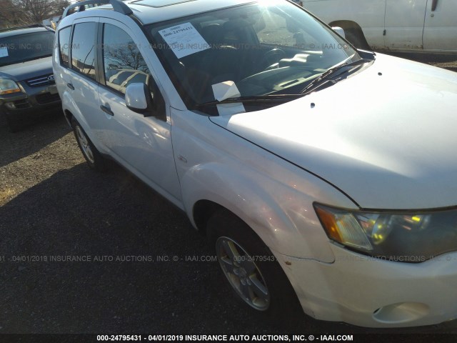 JA4MT31X07Z010730 - 2007 MITSUBISHI OUTLANDER LS WHITE photo 1