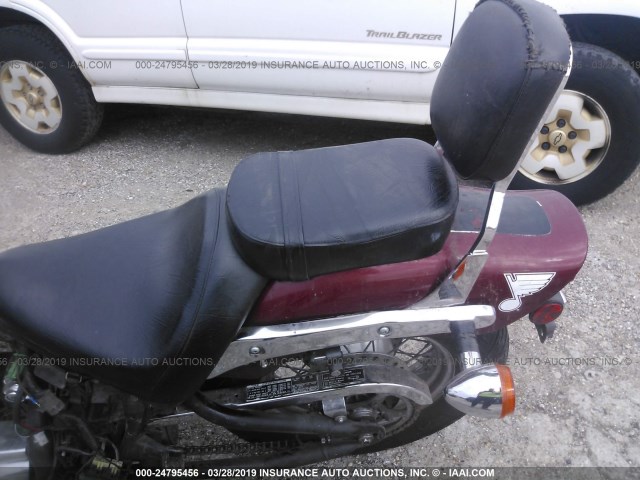 JH2PC2176YK100060 - 2000 HONDA VT600 CD2 BURGUNDY photo 6