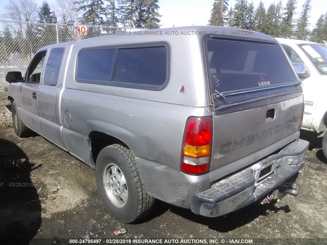 1GCEC19V4YZ311729 - 2000 CHEVROLET SILVERADO C1500 Pewter photo 3