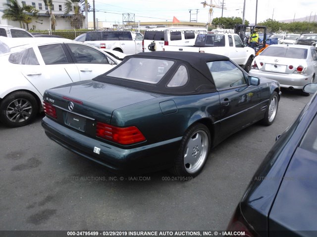 WDBFA67F7WF170476 - 1998 MERCEDES-BENZ SL 500 GREEN photo 4