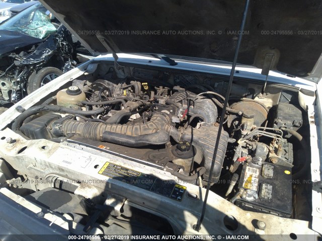 4F4YR12D53TM04680 - 2003 MAZDA B2300 WHITE photo 10